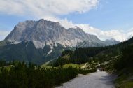 Blick auf das Zugspitzmassiv